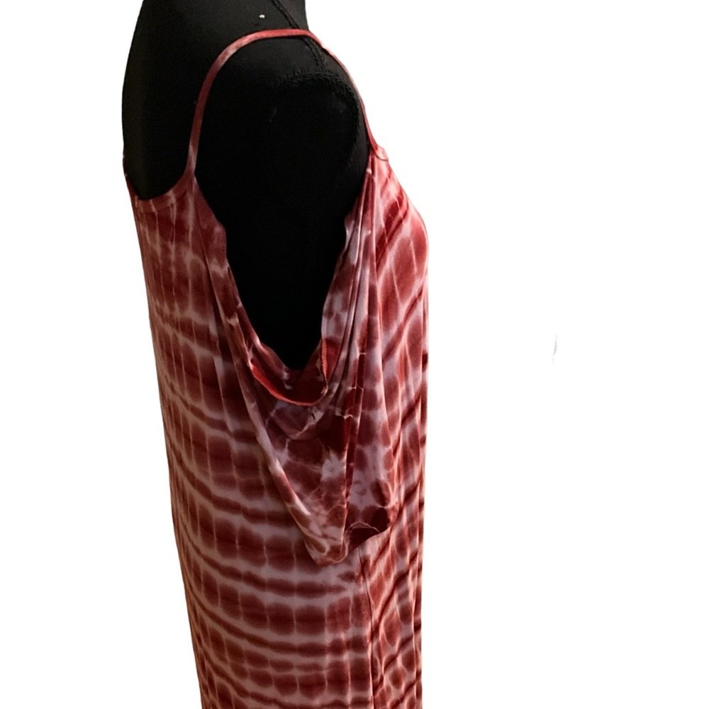 American Twist Cold Shoulder Tie Dye Dress